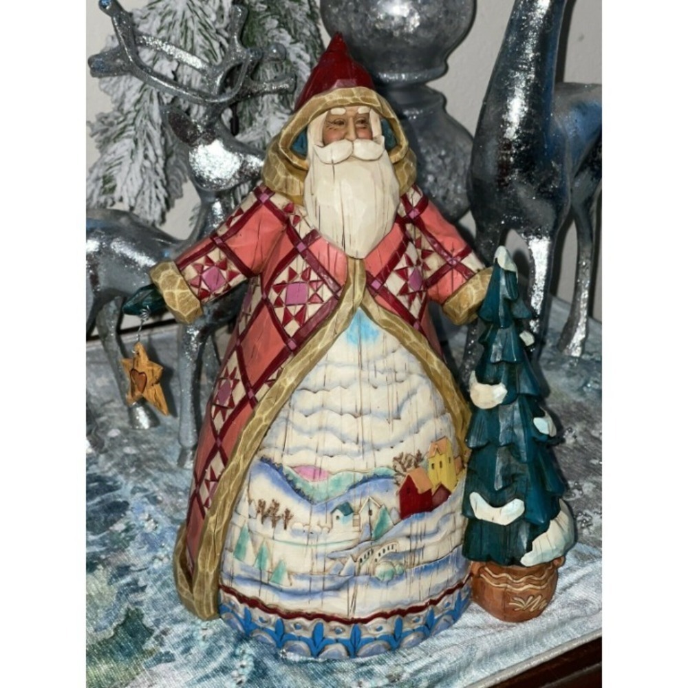 Jim Shore Dashing Through the Snow Santa 2003 Heartwood Creek 112237 Christmas